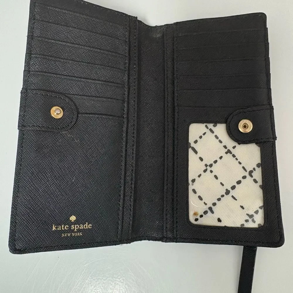 kate spade Gold Label Classic Wallet - 15 Credit Card/ID Slots